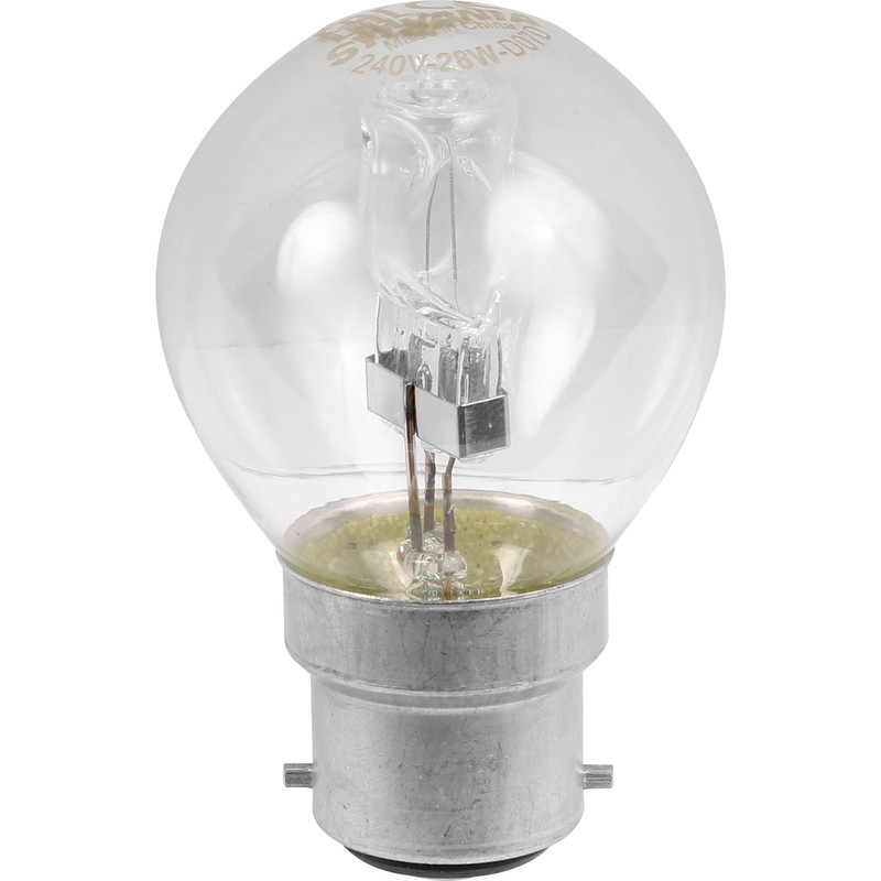 Sylvania Energy Saving Halogen Ball Lamp 42W BC (B22d) 625lm