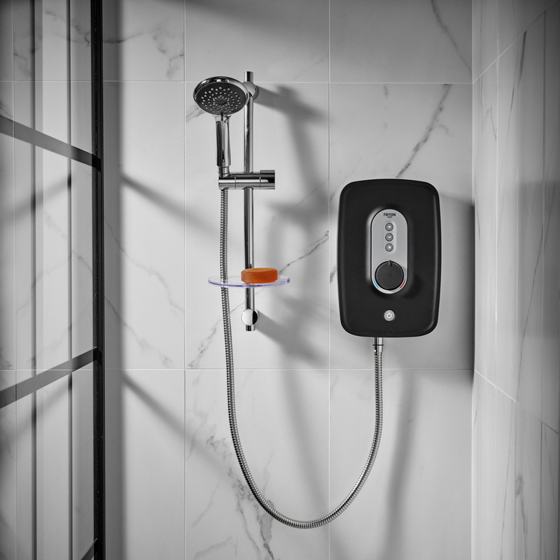 Triton Asta Electric Shower Black 8.5kW Toolstation