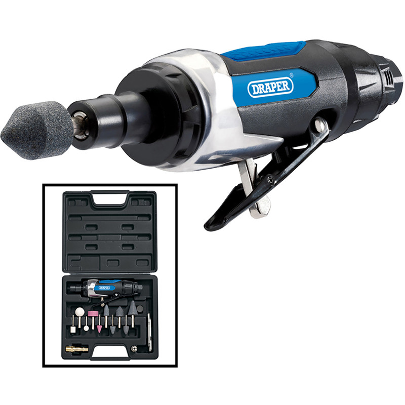 Draper Storm Force 90° Mini Air Die Grinder – 6mm Collet, 65137