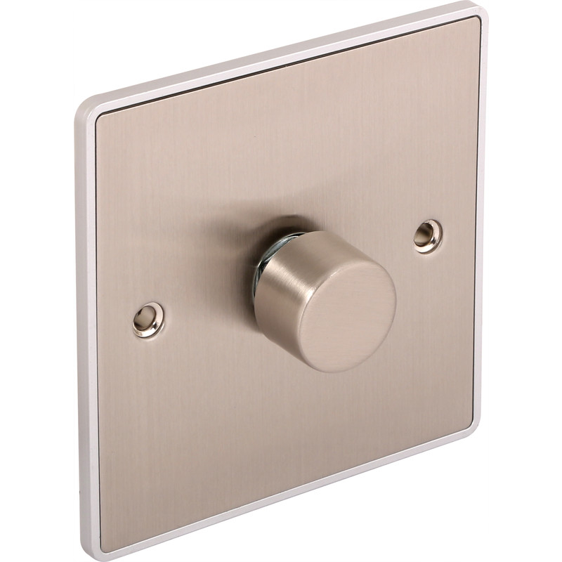 Urban Edge Brushed Chrome Dimmer Switch