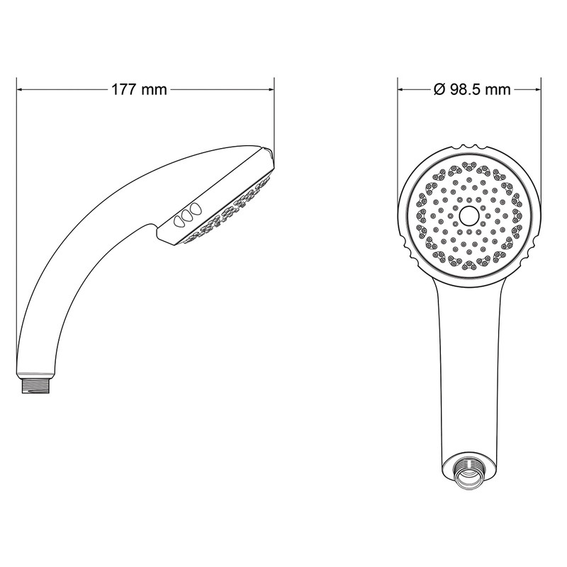 Mira Response 4 Spray Shower Handset Chrome Toolstation