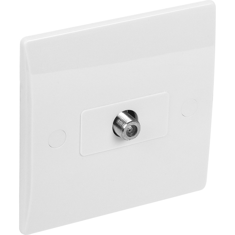 Axiom Low Profile Satellite Socket Flush 1 Gang