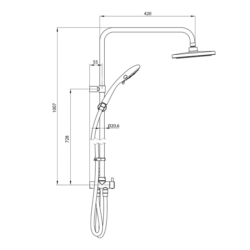 Triton T80 EasiFit+ DuElec Electric Shower 10.5kW Toolstation