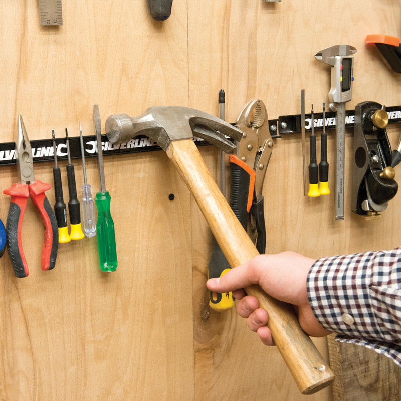 Work Expert Magnetic Garage Wall Tool Holder Strip Each Tool Holder Measures 18 in Length Pack of 3 