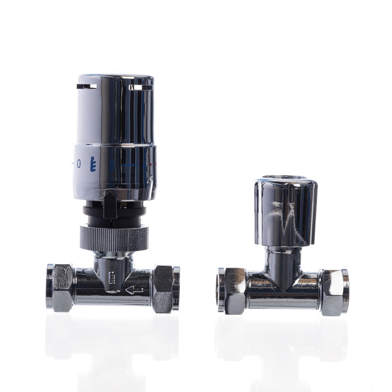 Tower Chrome Plated TRV & Lockshield 10 & 15mm Straight Toolstation