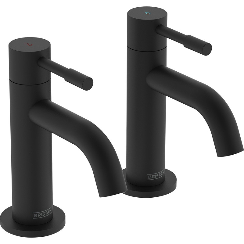 Bristan Mila Taps Black Basin Pillar Toolstation