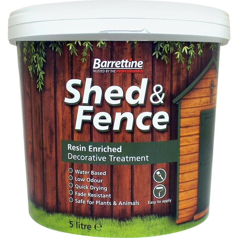 Shed &amp; Fence Treatment 5L Evergreen