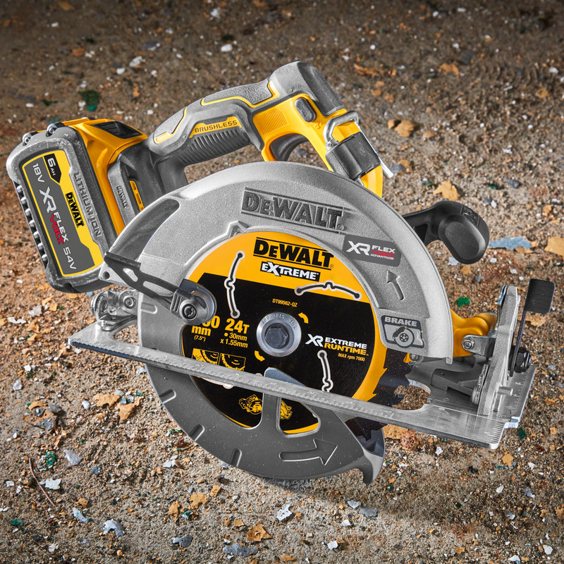 DeWalt 18V XR Flexvolt Advantage High Power 190mm Circular Saw 1 x 6