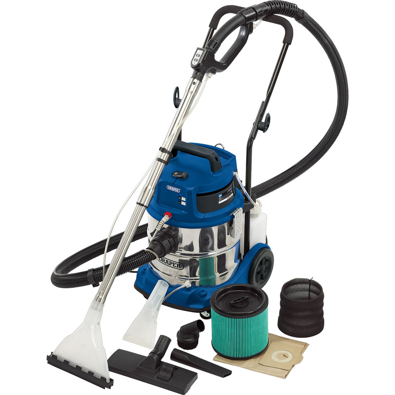 Draper 20L 3 in 1 Wet and Dry Shampoo/Vacuum Cleaner