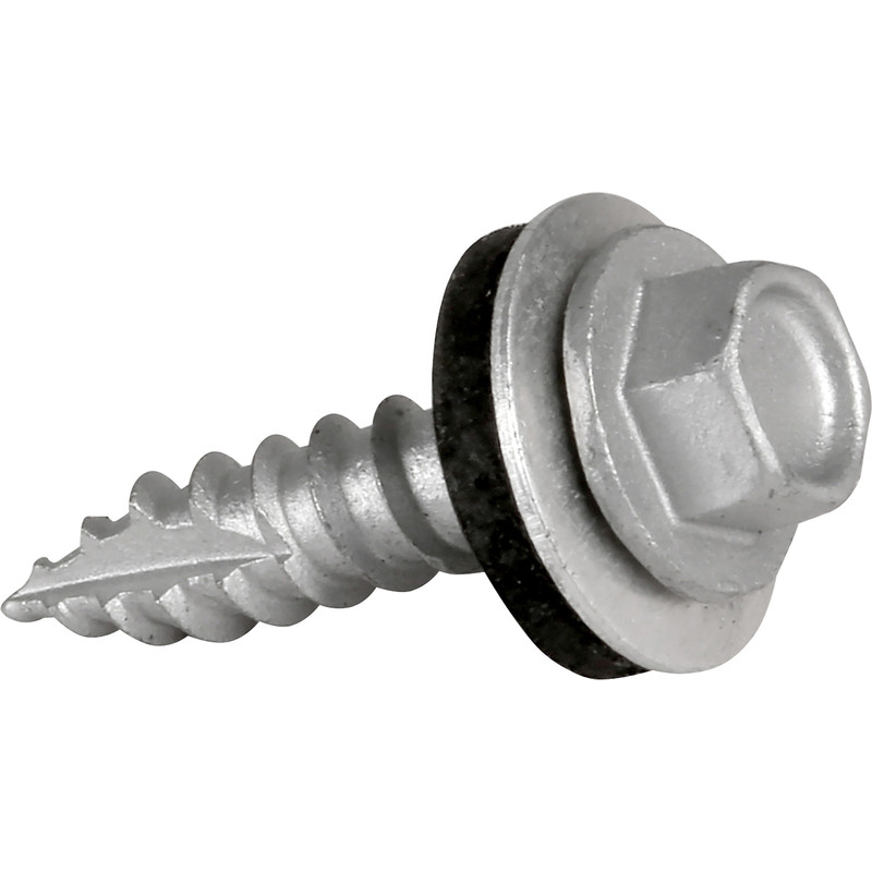 TechFast Sheet To Timber Hex/Washer Roof Screw