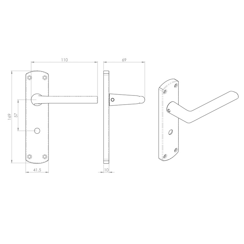 Serozzetta Uno Door Handles