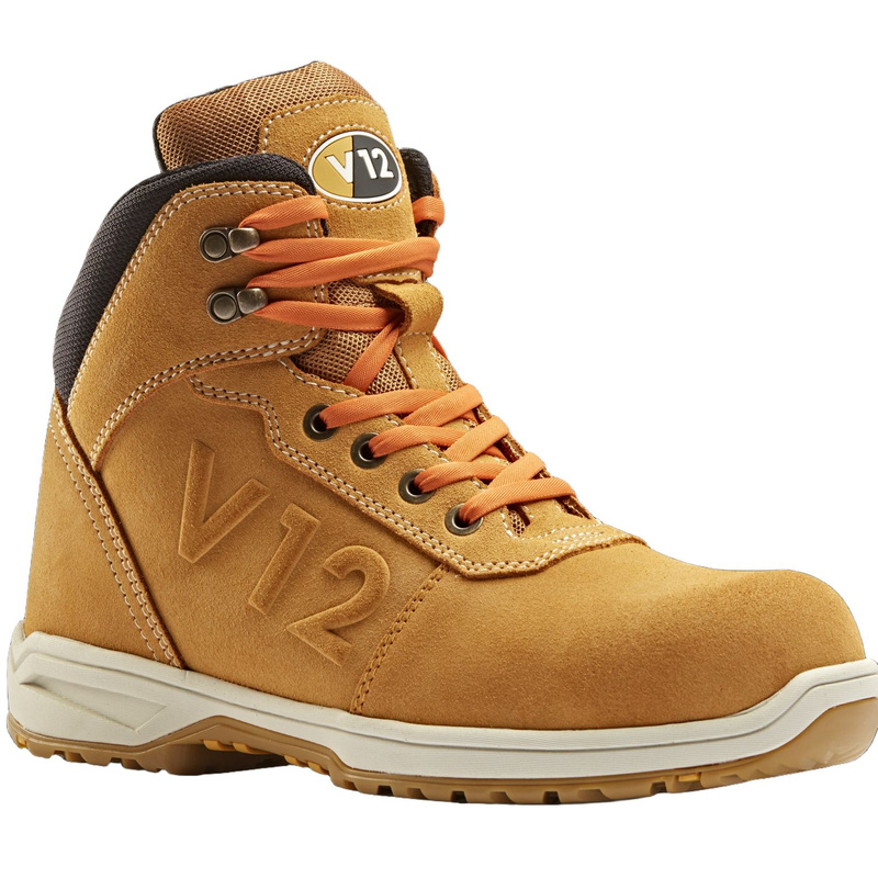 V12 Footwear V12 Bob Safety Boots In Honey, Size 8 Rubber/Steel