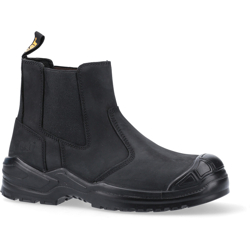 Cat Erpillar Striver Dealer Safety Boots In Black, Size 5 Leather