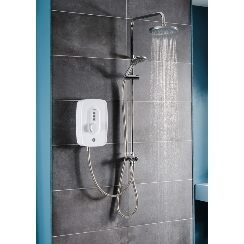 Triton Asta DuElec Electric Shower White 10.5kW Toolstation