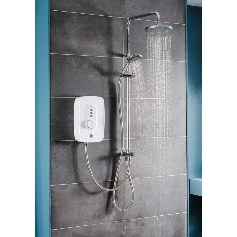Triton Asta DuElec Electric Shower White 10.5kW Toolstation