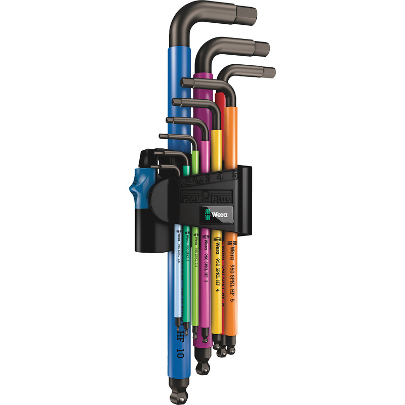 Wera Multicolour Holding Function Hex Key Set