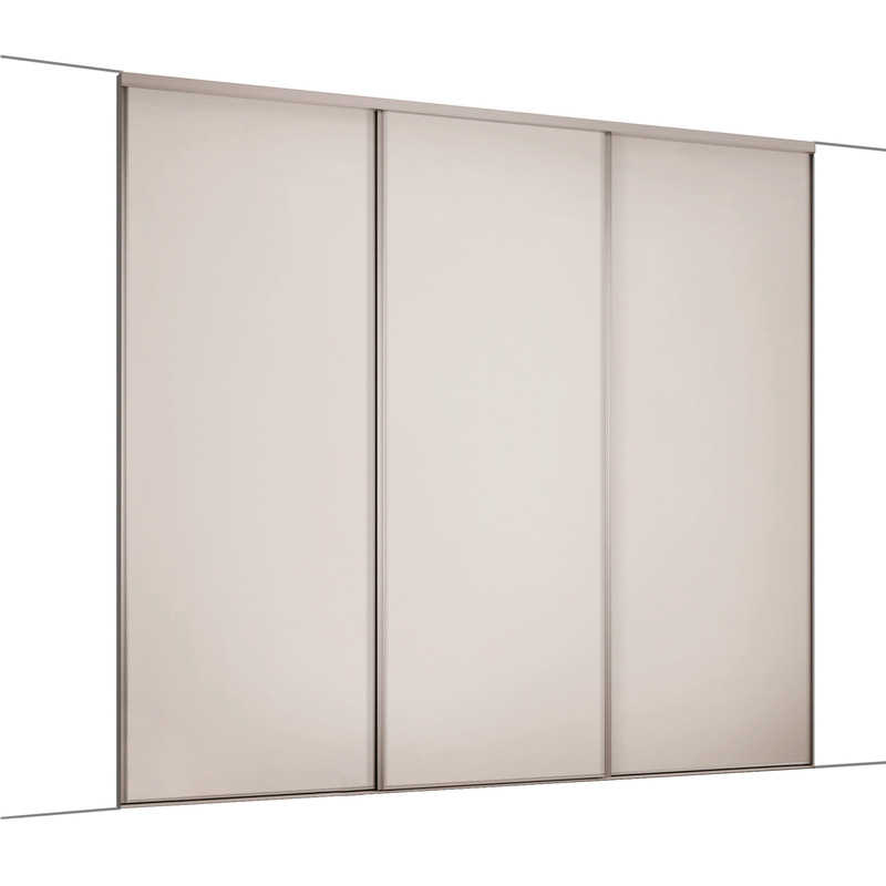 Spacepro Classic 3 Door Sliding Wardrobe Kit Cashmere 2672 X 2260mm ...