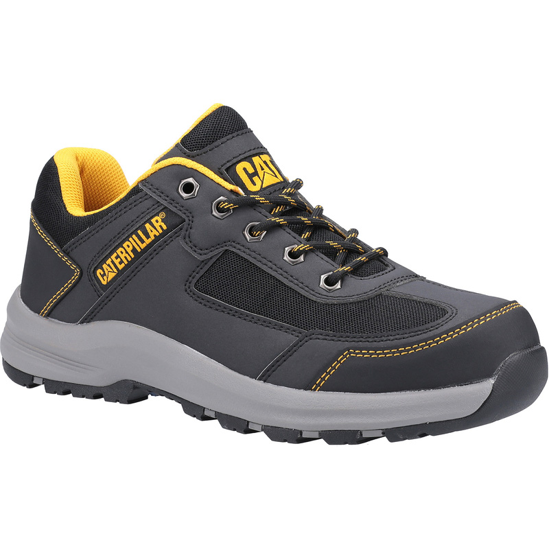 Cat Erpillar Elmore Safety Trainers In Grey, Size 6 Rubber/Steel
