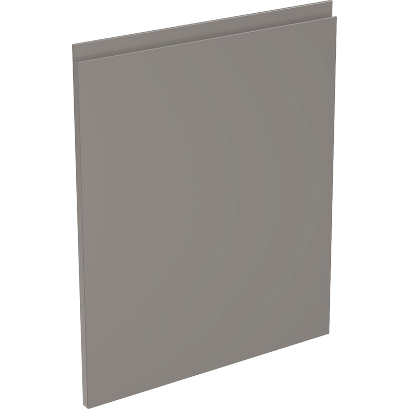 Kitchen Kit Flatpack J-Pull Appliance Door Super Gloss Dust Grey