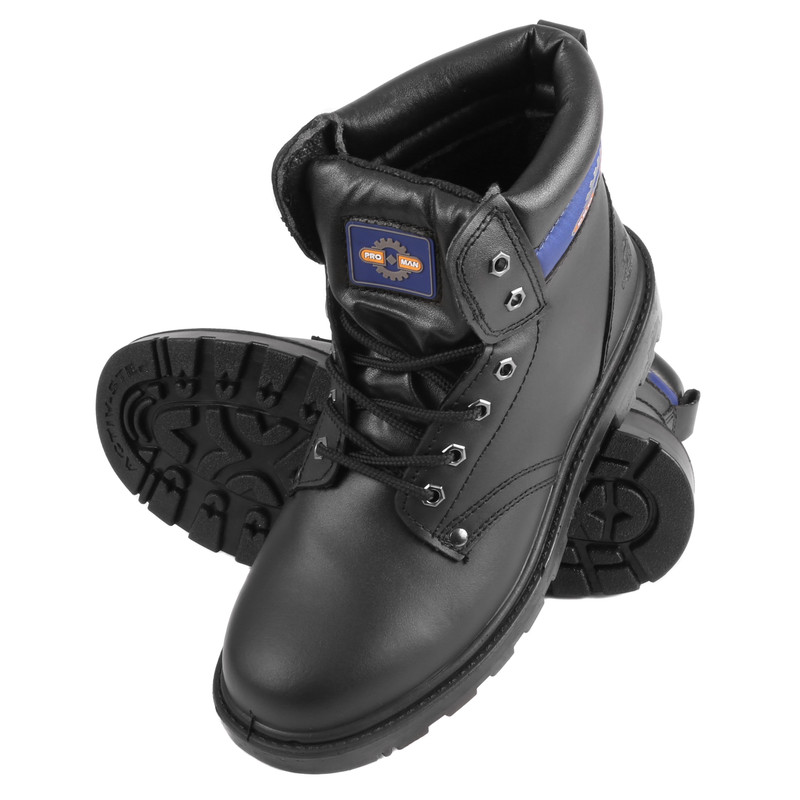 Perf PB23 Black SRC Derby Safety Work Boots Size 7 lightweight 600g FREE POST 