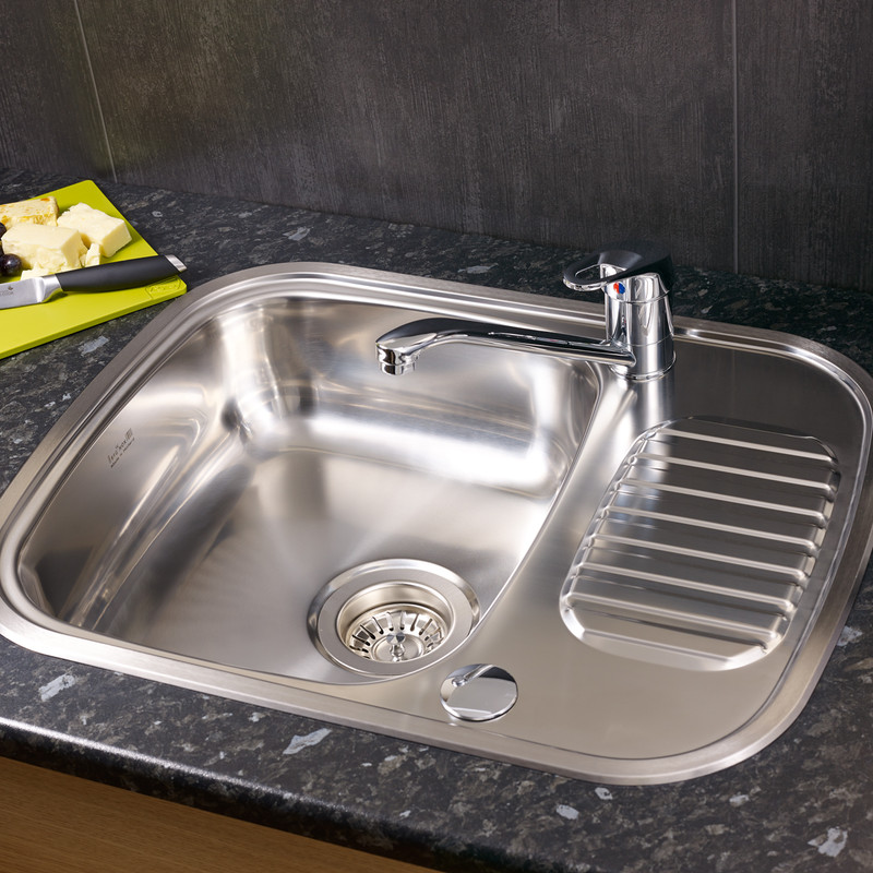 Reginox Reversible Stainless Steel Compact Kitchen Sink & Drainer