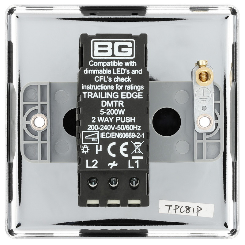 BG Polished Chrome Dimmer Switch