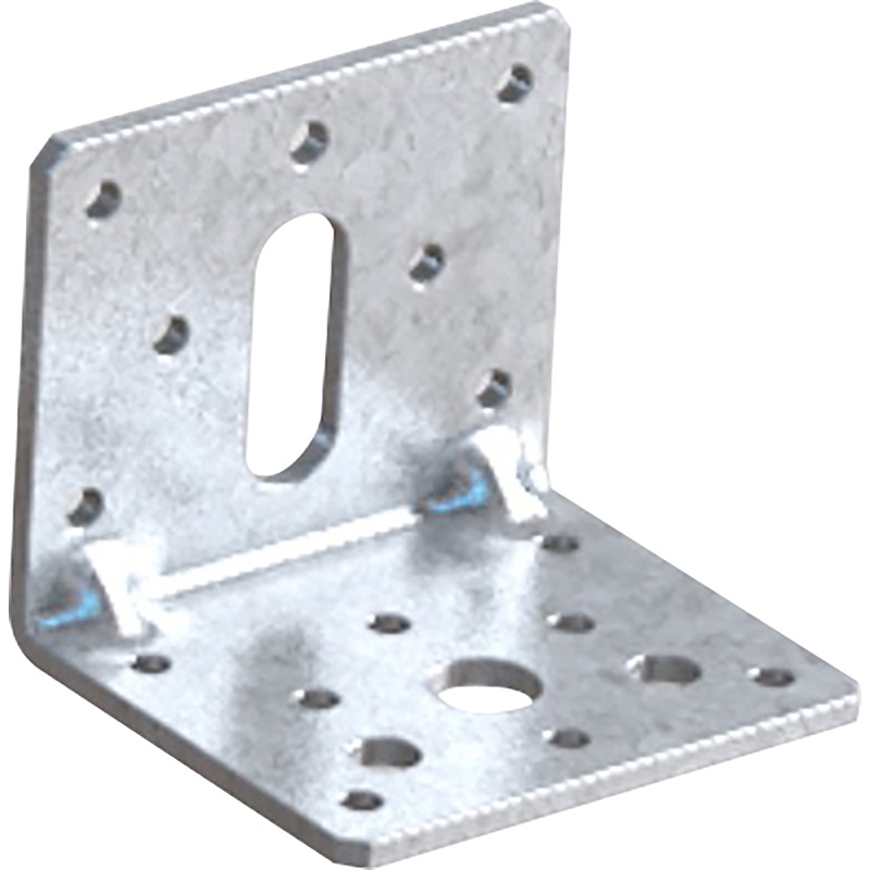 50mm x 50mm REINFORCED GALVANISED ANGLE BRACKET HEAVY DUTY DECKING JOISTS TIMBER 