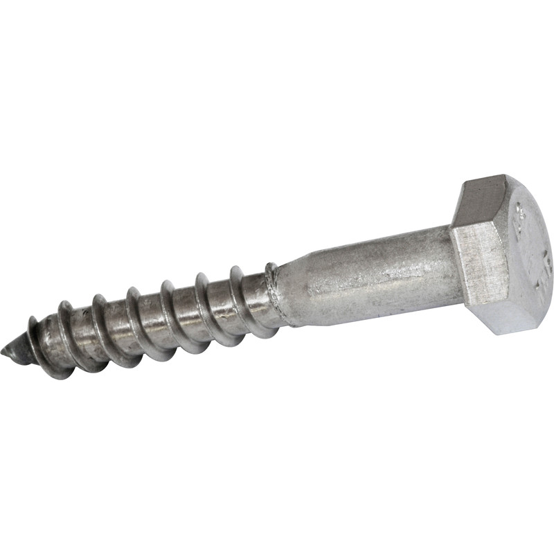 CHOOSE YOUR OWN AMOUNT HEX HEAD SCREWS 6.0 x 65mm ZINC PLATED COACH BOLTS 