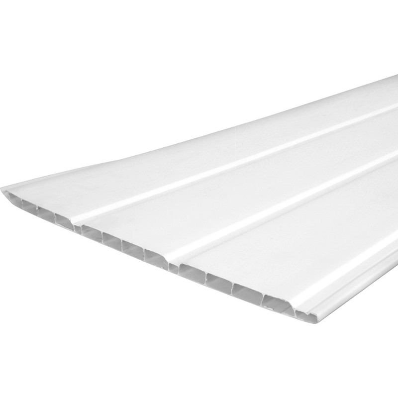 PVC Plastic hollow soffit board cladding 300mm width 1 metre 2.5 metre