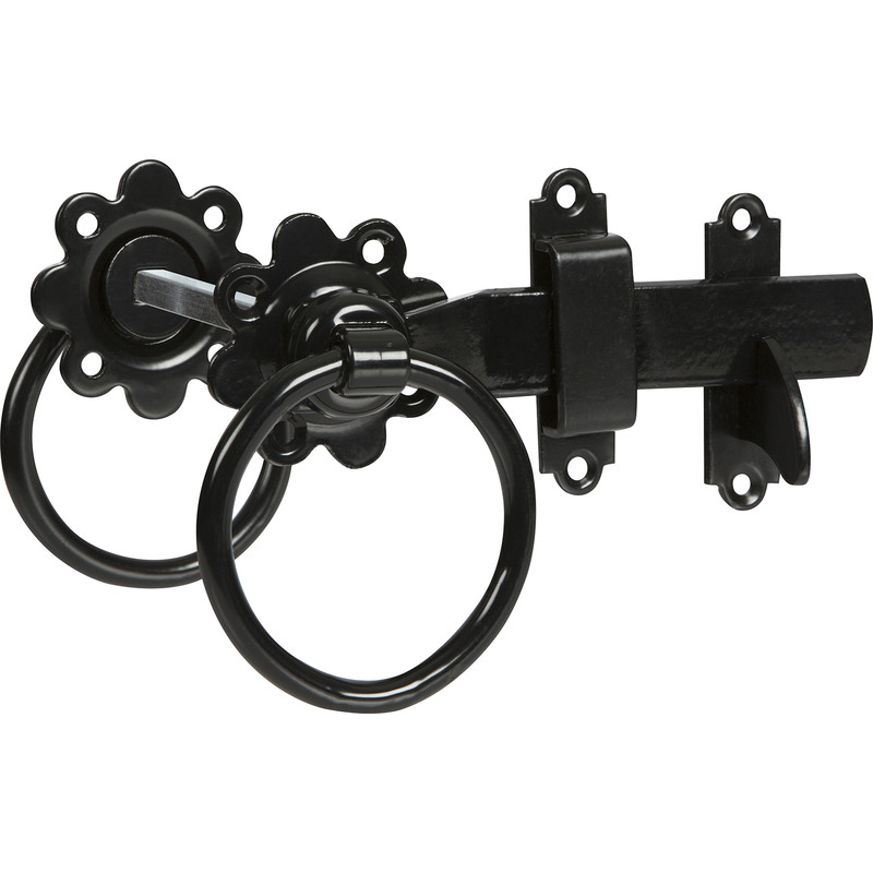 Black Fittings Included Ring Gate Latch Gatemate Single Gate Kit 