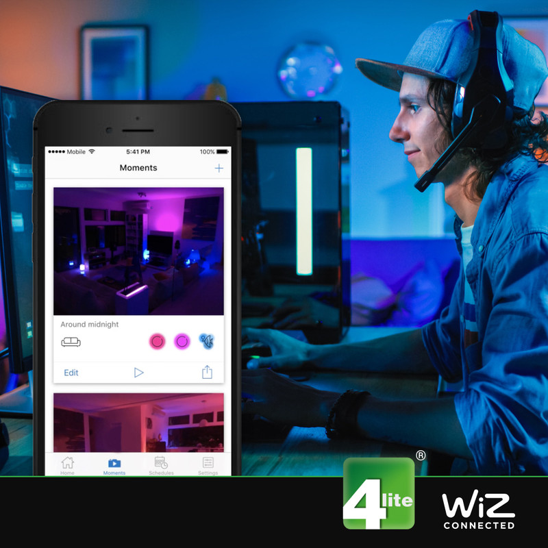 4lite WiZ LED G125 Smart Filament Wi-Fi Bulb