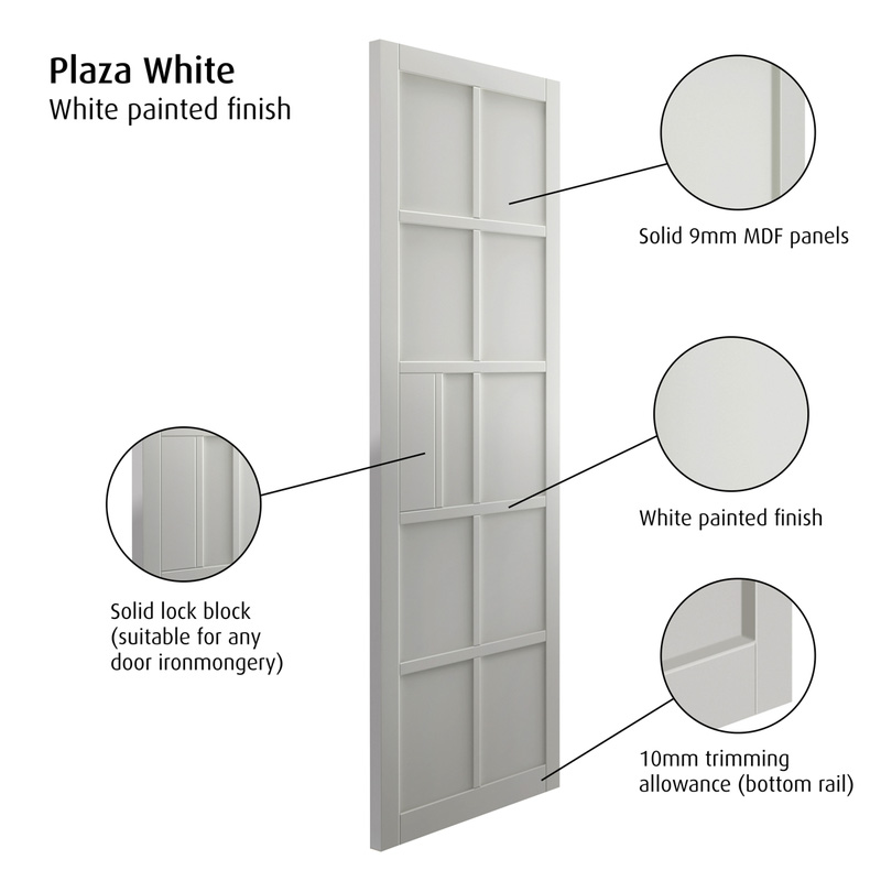 Plaza White Internal Door