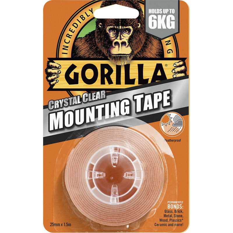 Gorilla Crystal Clear Mounting Tape