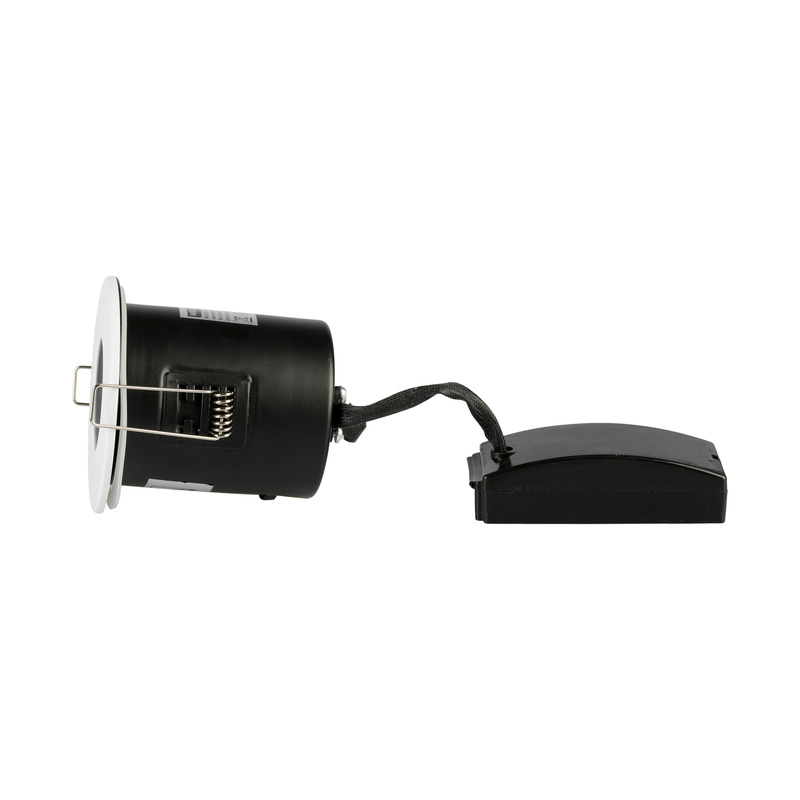 Wessex IP20 Compact Fire Rated GU10 Downlight White Bezel Toolstation
