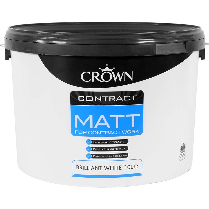 Crown Contract Matt Emulsion Paint 10L