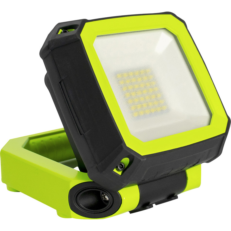 Luceco IP54 Weatherproof 10W 750lm Rechargeable Work Light with USB Charger New 