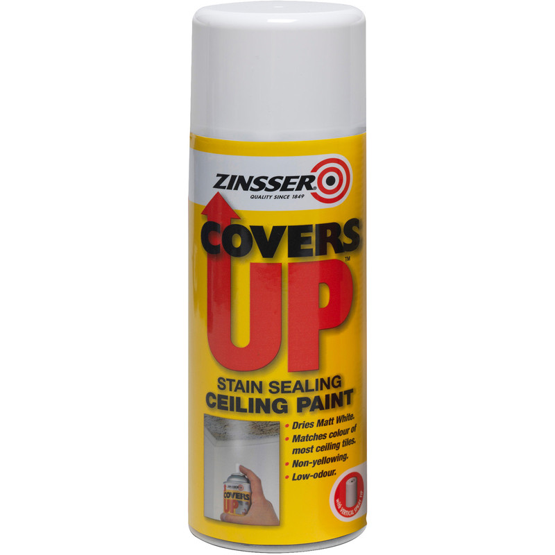 Zinsser Covers Up Vertical Ceiling Spray Paint