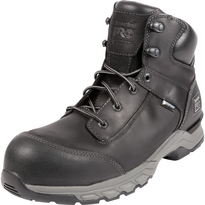 timberland black steel toe cap boots