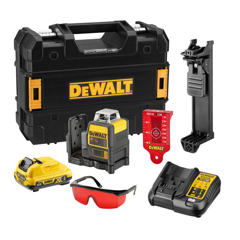 DeWalt DCE0811D1RGB 12V SelfLevelling MultiLine Red Laser Level