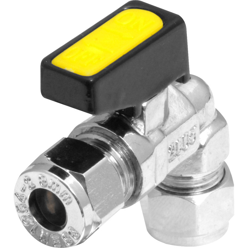 GAS MINI LEVER BALL VALVE COCK TAP 10mm APPROVED ISOLATING VALVE 
