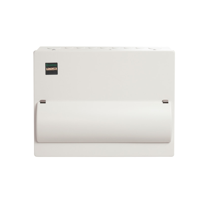 Crabtree Loadstar Metal Consumer Unit 10 Way + 8 MCBs