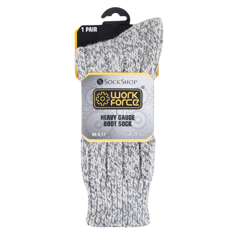 Wool Rich Heavy Gauge Work Boot Socks