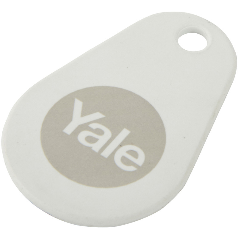 White Yale Smart Door Lock Key Tag 