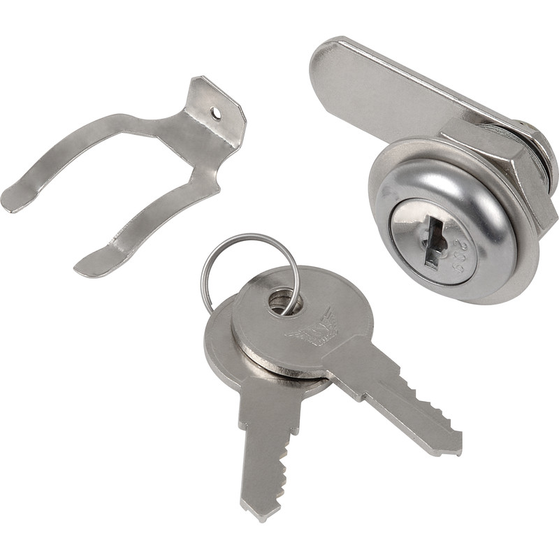 Mailbox Tool Box Locking Security Cylinder Cam Lock 12mm x 16mm w 2 Keys 