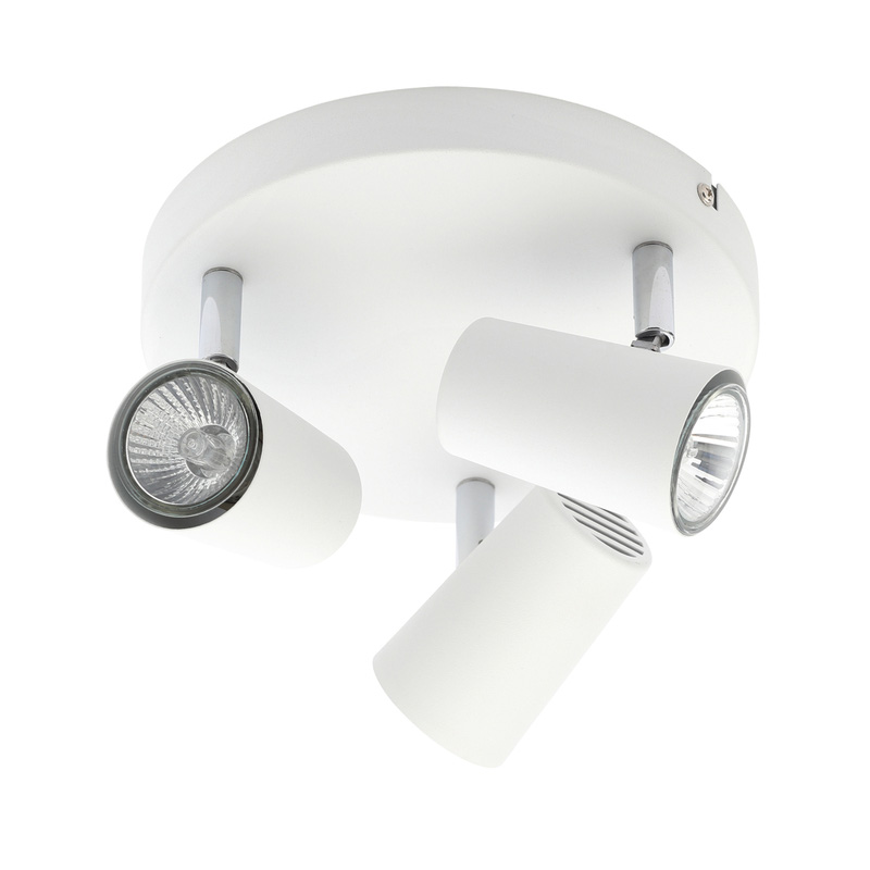 Harvey 3 Light Plate Spotlight White | Toolstation