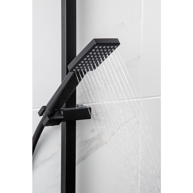 Bristan Craze Thermostatic Bar Diverter Mixer Shower Black Toolstation