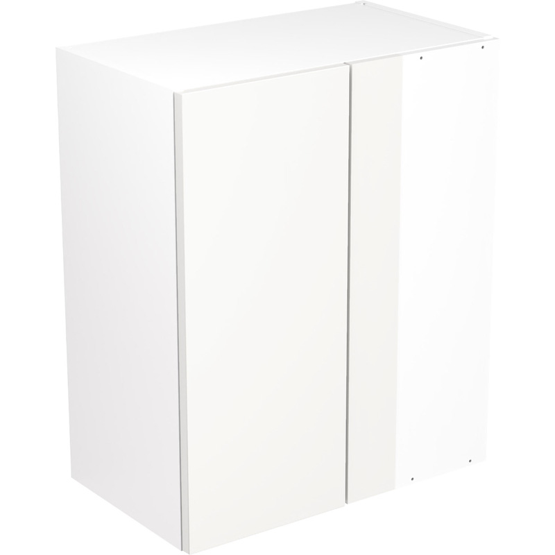 Kitchen Kit Flatpack Slab Kitchen Cabinet Wall Blind Corner Unit Super Gloss White