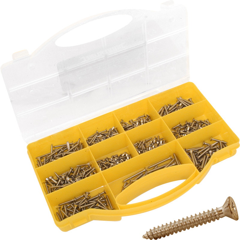 1100 PIECE ASSORTED 4g 6g 8g 10g A2 STAINLESS POZI PAN SELF TAPPING SCREWS KIT 