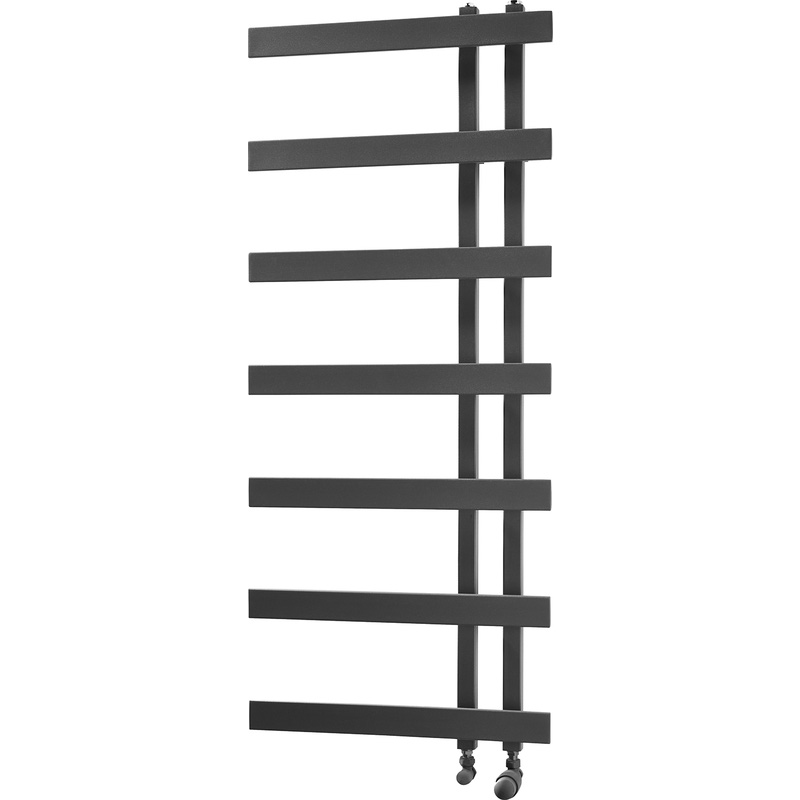 Towelrads Horton Towel Radiator Anthracite 1200 x 500mm Toolstation
