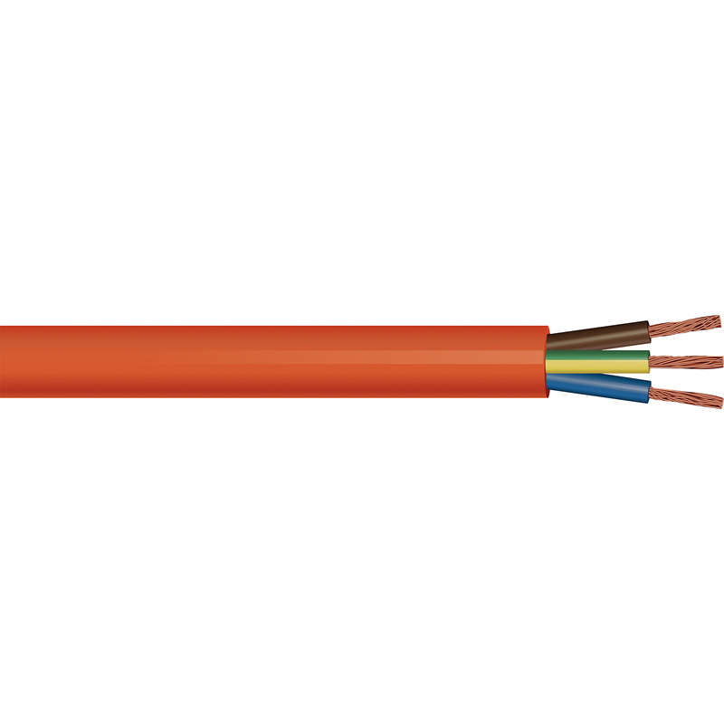 3183Y Black 3 Core PVC Round Electrical Cable 1.0mm2 SOLD BY METRE 